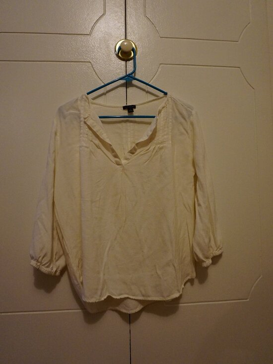 Ann Taylor Tops - Ann Taylor White Long Sleeve Blouse